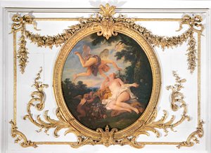 Zephyr en Flora, uit de Salle de Conseil door Jean François de Troy